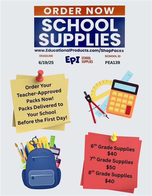 Order School Supplies Order